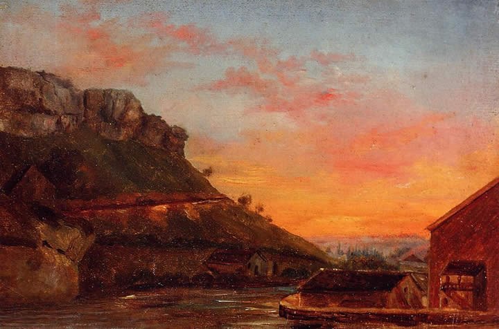 Gustave Courbet The Valley of the Loue